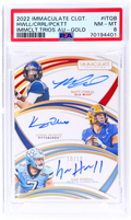 2022 Immaculate Trios Gold Matt Corral #ITQB Auto /10 PSA 8