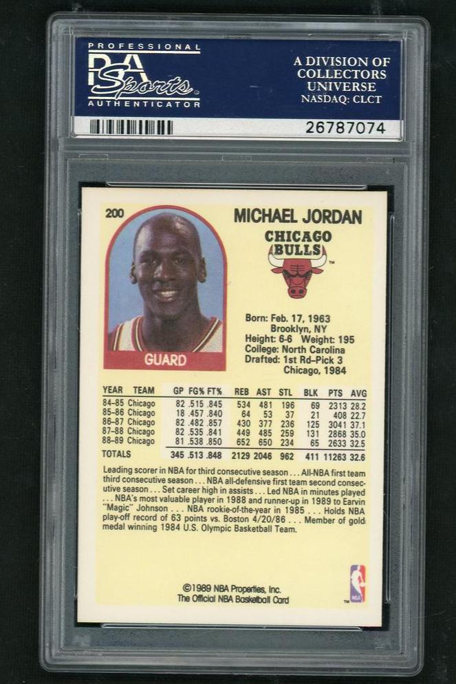 1989 Hoops Michael Jordan #200 PSA 10