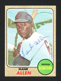 Hank Allen Autographed 1968 Topps Card #426 Minnesota Twins SKU #163961