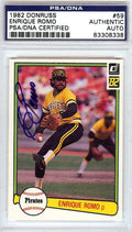 Enrique Romo Autographed 1982 Donruss Card #59 Pittsburgh Pirates PSA/DNA #83308338