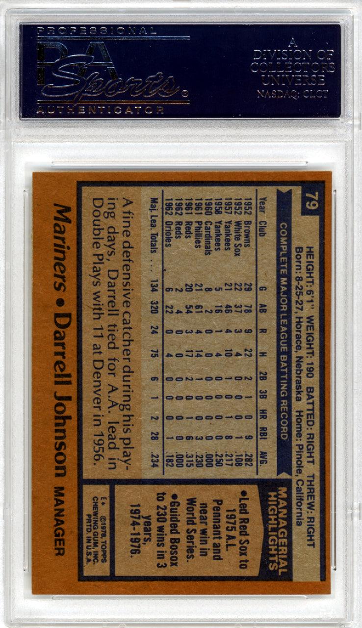 Darrell Johnson Autographed 1978 Topps Card #79 Seattle Mariners PSA/DNA #83317265