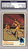 Fred Norman Autographed 1973 Topps Card #32 San Diego Padres PSA/DNA #83919800