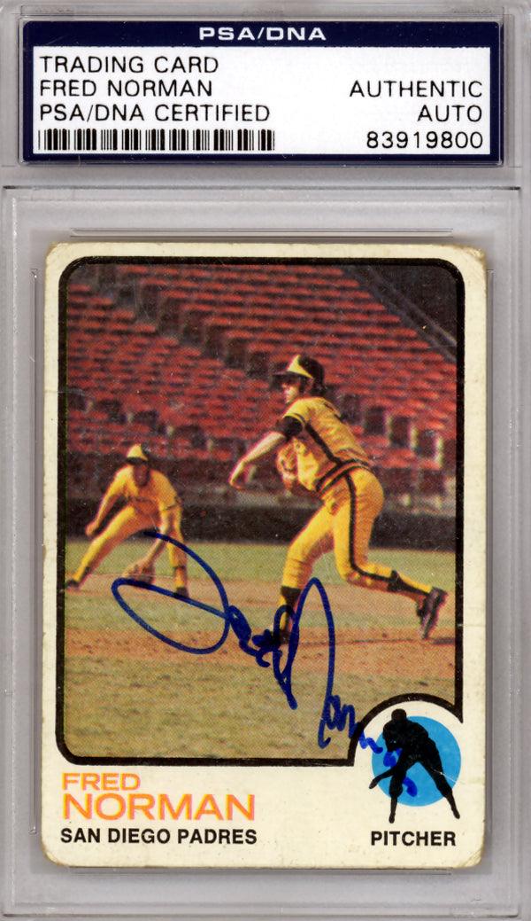 Fred Norman Autographed 1973 Topps Card #32 San Diego Padres PSA/DNA #83919800