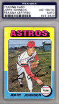 Jerry Johnson Autographed 1975 Topps Card #218 Houston Astros PSA/DNA #83919829