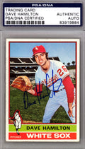 Dave Hamilton Autographed 1976 Topps Card #237 Chicago White Sox PSA/DNA #83919884