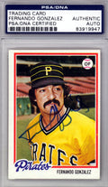 Fernando Gonzalez Autographed 1978 Topps Card #433 Pittsburgh Pirates PSA/DNA #83919947