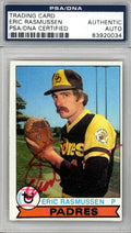 Eric Rasmussen Autographed 1979 Topps Card #57 San Diego Padres PSA/DNA #83920034