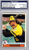 Fernando Gonzalez Autographed 1979 Topps Card #531 San Diego Padres PSA/DNA #83920037