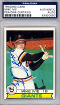 Mike Ivie Autographed 1979 Topps Card #538 San Francisco Giants PSA/DNA #83920050
