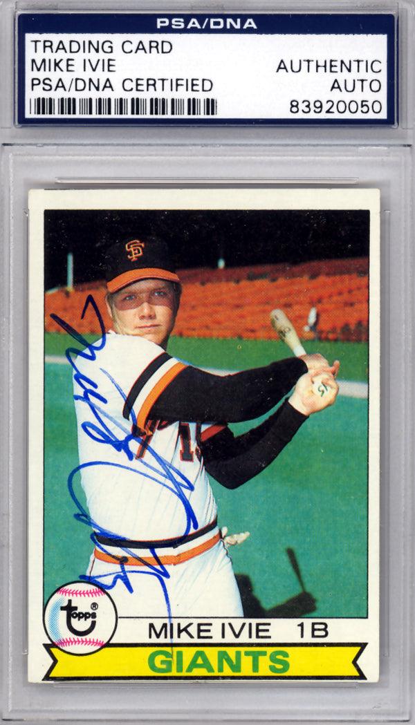 Mike Ivie Autographed 1979 Topps Card #538 San Francisco Giants PSA/DNA #83920050