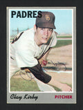 Clay Kirby Autographed 1970 Topps Card #79 San Diego Padres SKU #165256