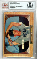 Warren Hacker Autographed 1955 Bowman Card #8 Chicago Cubs Beckett BAS #9770661
