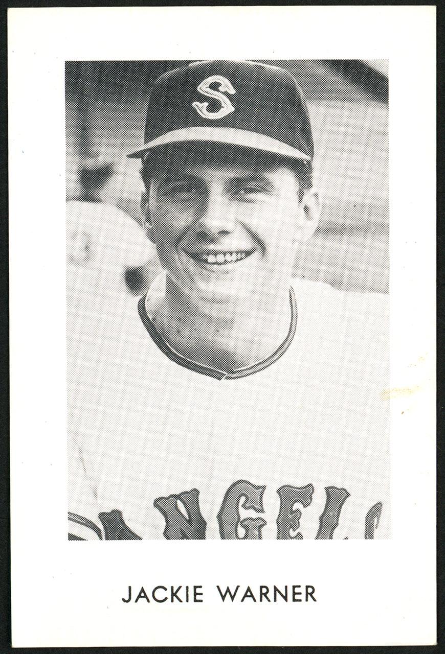 Jackie Warner 1965 Popcorn Card Seattle Angels SKU #148040