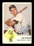 Lou Clinton Autographed 1963 Fleer Card #6 Boston Red Sox SKU #171423