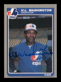 U.L. Washington Autographed 1985 Fleer Update Card #U-128 Montreal Expos SKU #187993