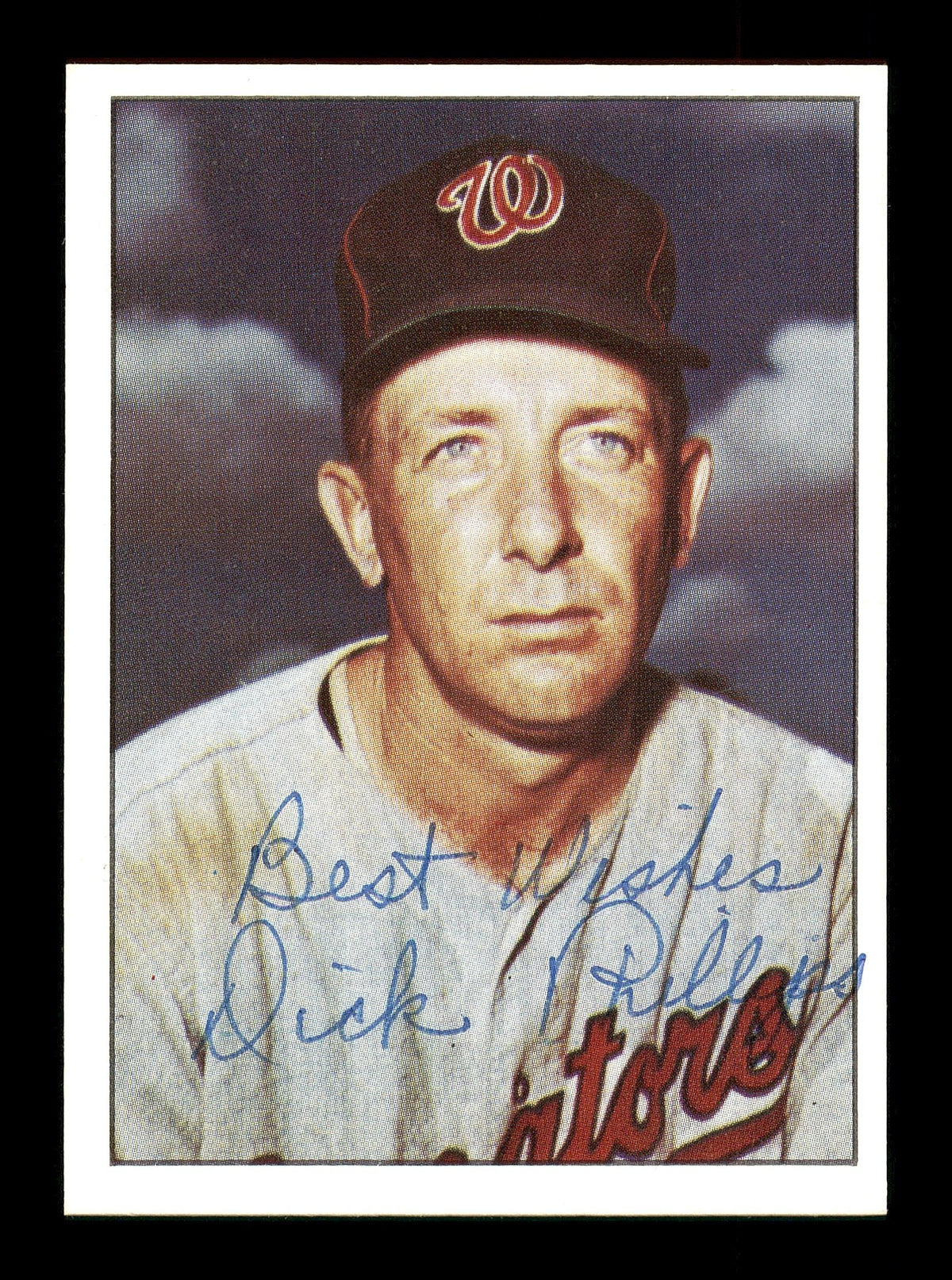 Dick Phillips Autographed 1978 TCMA Card #179 Washington Senators "Best Wishes" SKU #171918