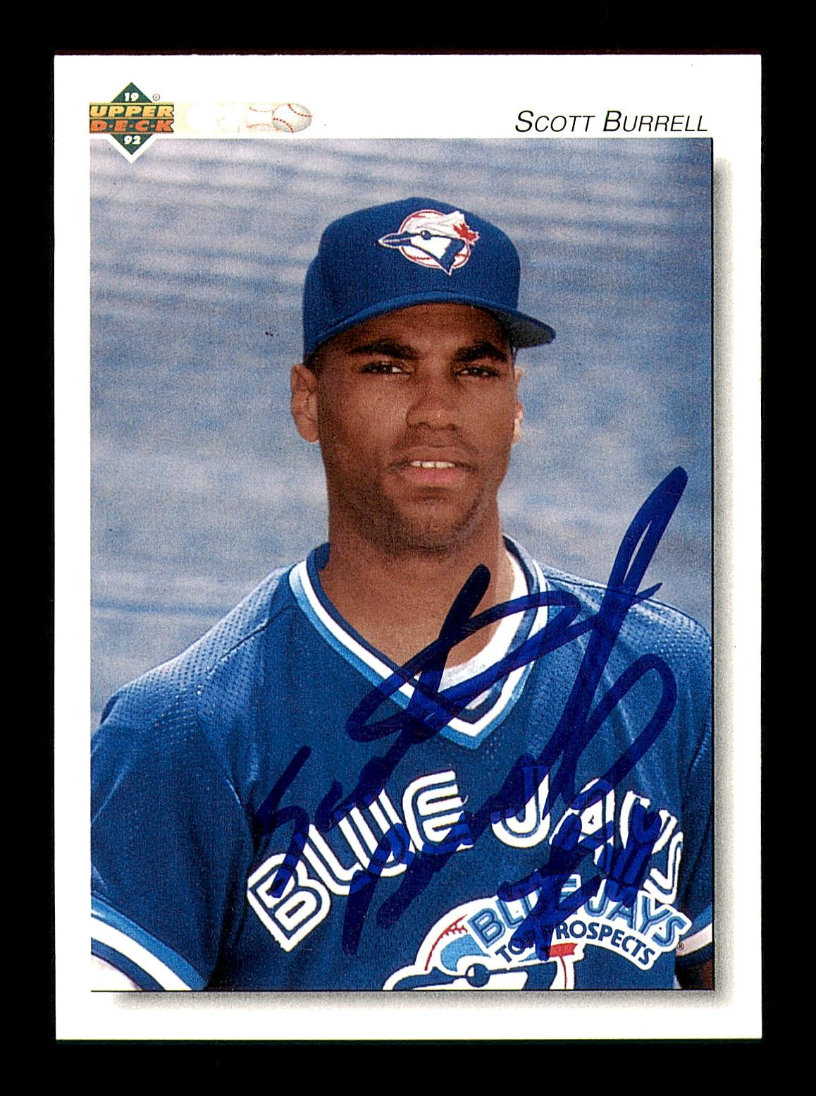 Scott Burrell Autographed 1992 Upper Deck Minor League Rookie Card #71 Toronto Blue Jays SKU #184229
