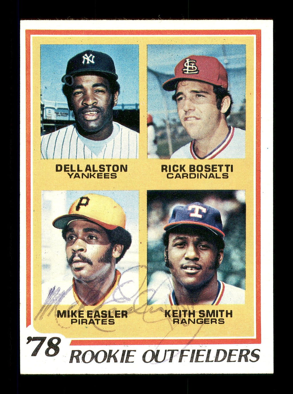Keith Smith & Mike Easler Autographed 1978 Topps Rookie Card #710 SKU #167824