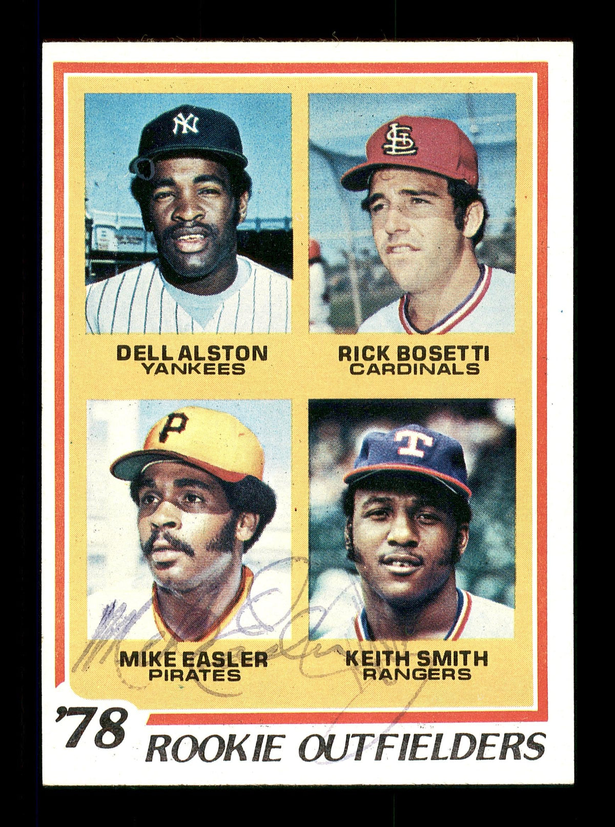 Keith Smith & Mike Easler Autographed 1978 Topps Rookie Card #710 SKU #167824