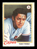Tony Perez Autographed 1978 O-Pee-Chee Card #90 Montreal Expos SKU #169086