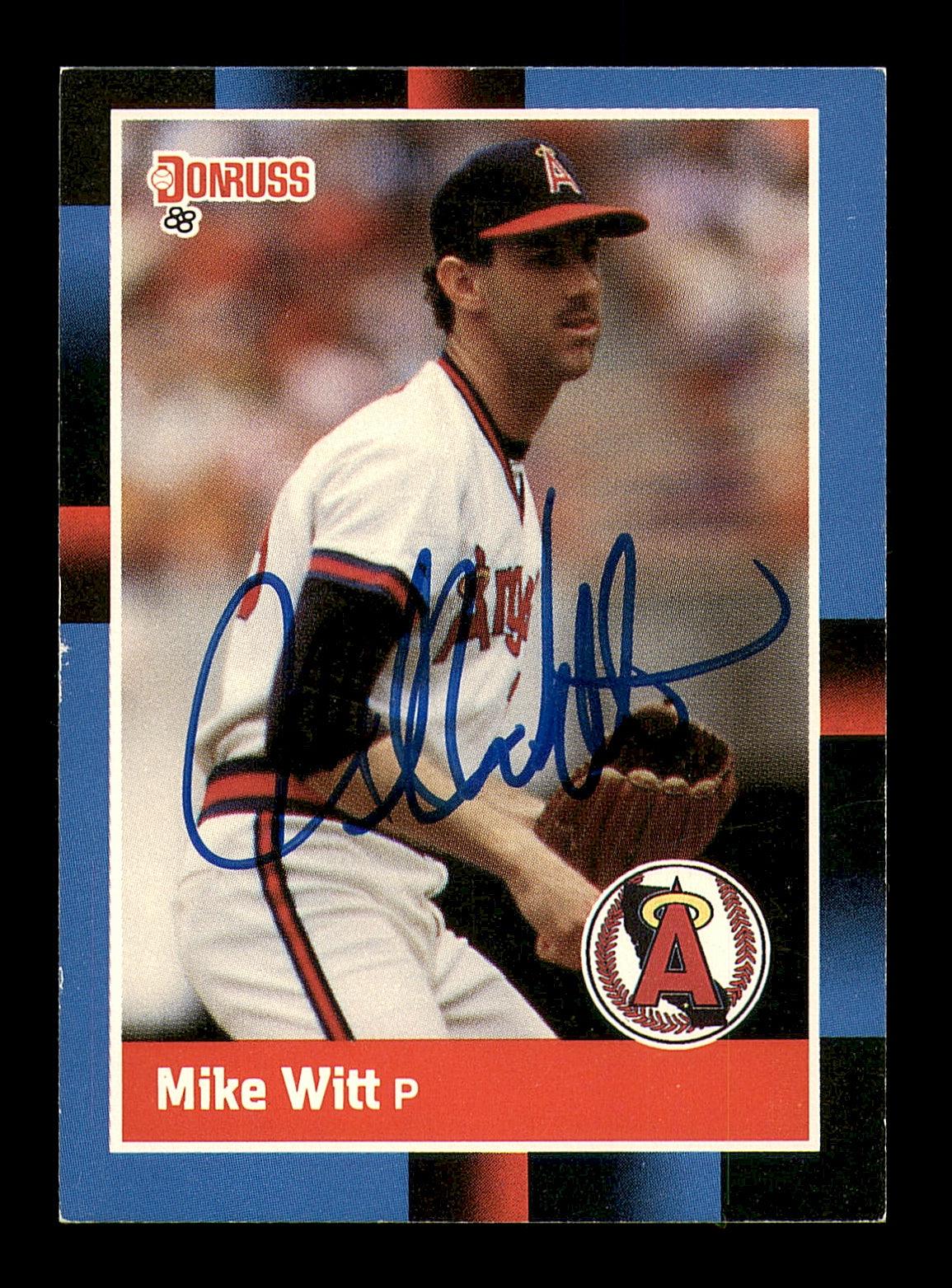 Mike Witt Autographed 1988 Donruss Card #86 California Angels SKU #184394