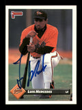Luis Mercedes Autographed 1993 Donruss Card #645 Baltimore Orioles SKU #184638