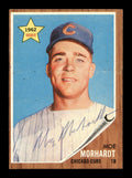 Moe Morhardt Autographed 1962 Topps Rookie Card #309 Chicago Cubs SKU #169965