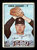 Chris Zachary Autographed 1967 Topps Card #212 Houston Astros SKU #170805