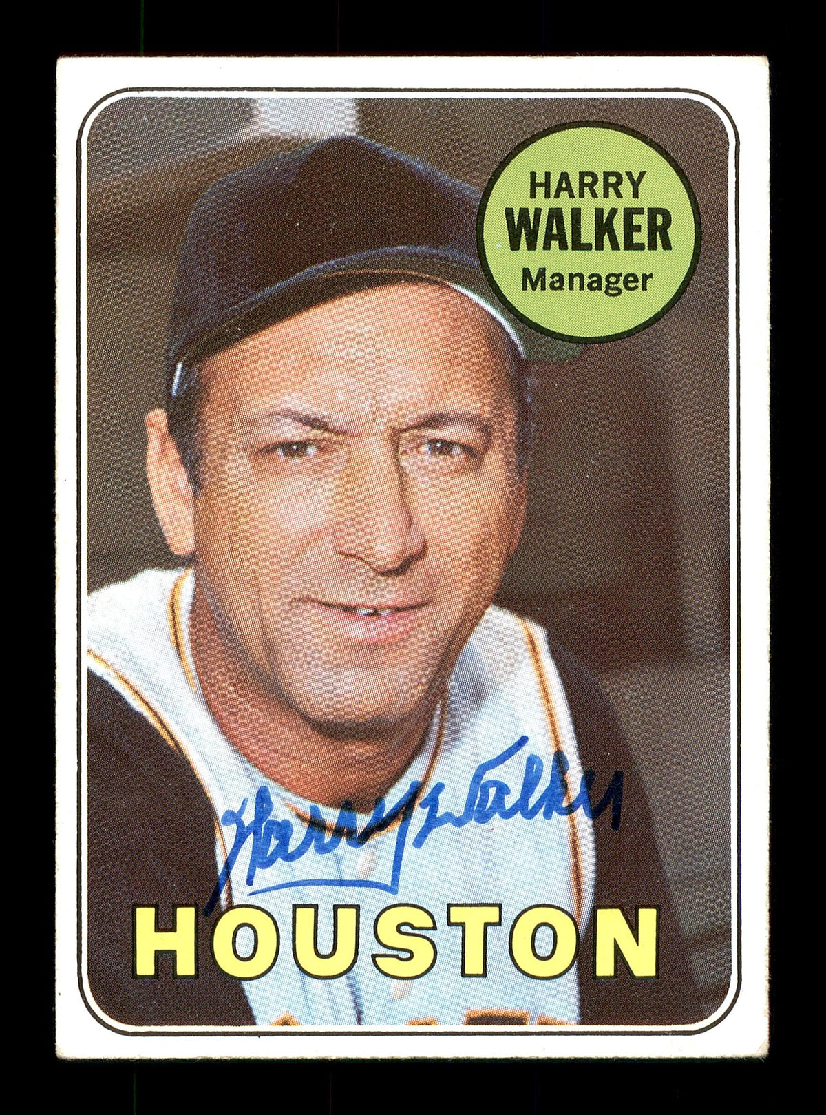 Harry Walker Autographed 1969 Topps Card #633 Houston Astros SKU #171149