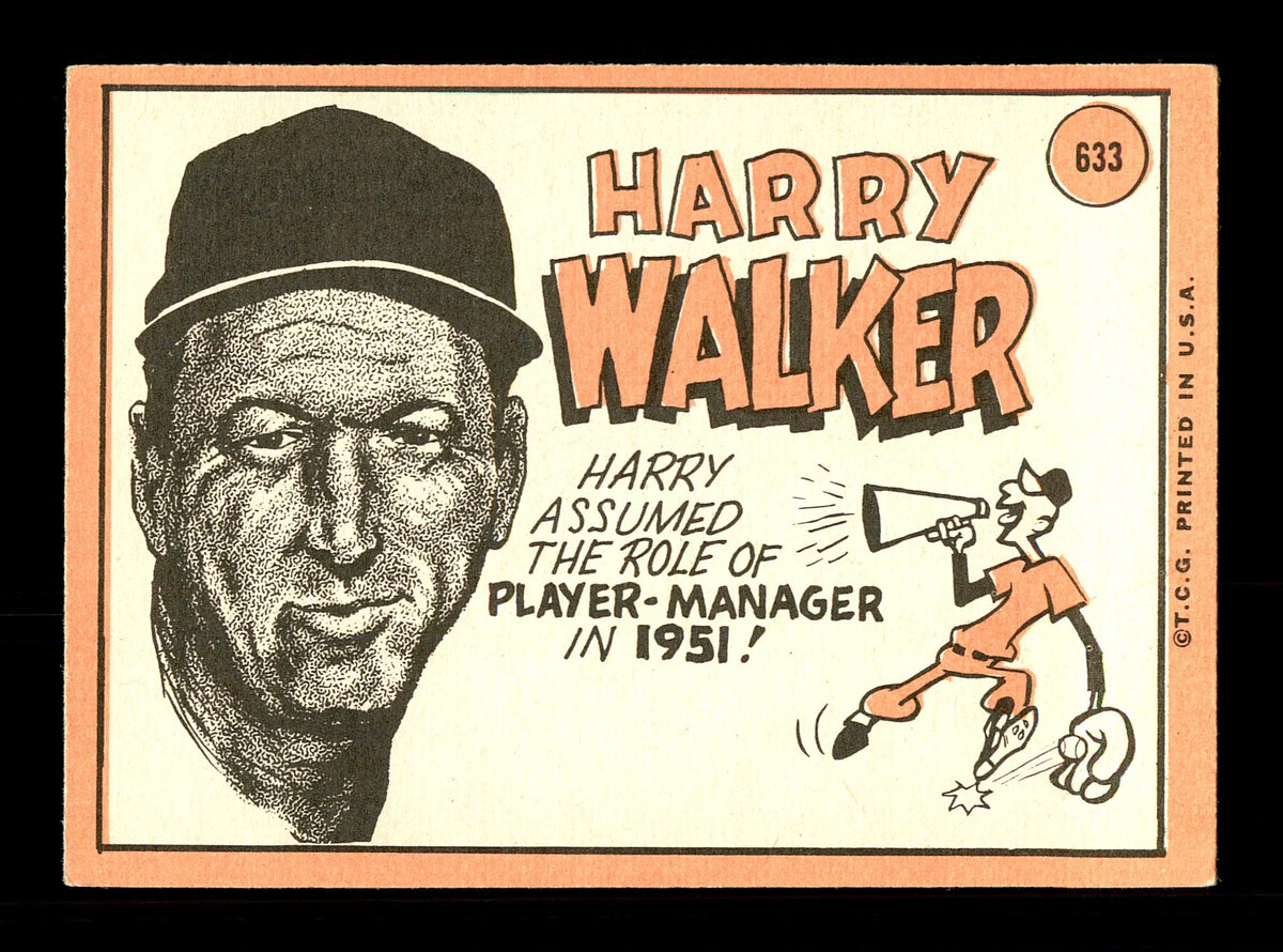 Harry Walker Autographed 1969 Topps Card #633 Houston Astros SKU #171149