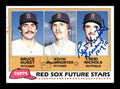 Keith MacWhorter & Reid Nichols Autographed 1981 Topps Rookie Card #689 Boston Red Sox SKU #166426