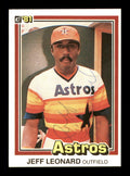 Jeffrey Leonard Autographed 1981 Donruss Card #264 Houston Astros SKU #166484