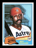 Jeffrey Leonard Autographed 1981 Topps Card #469 Houston Astros SKU #166576