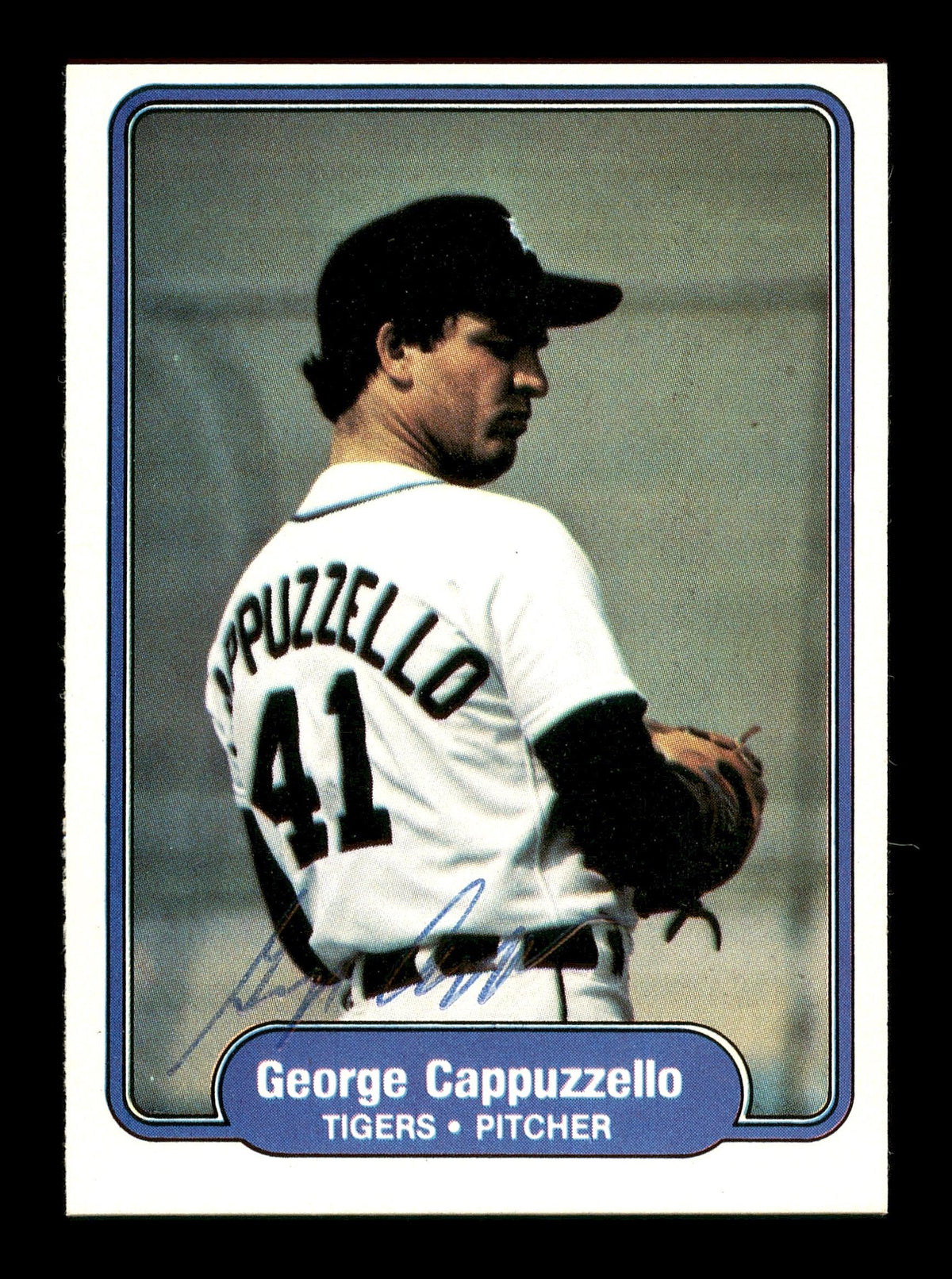 George Cappuzzello Autographed 1982 Fleer Card #264 Detroit Tigers SKU #166763