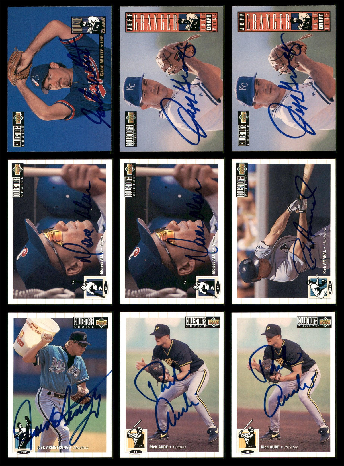 1994 Upper Deck Collector's Choice Baseball Autographed Cards Lot Of 87 SKU #185576